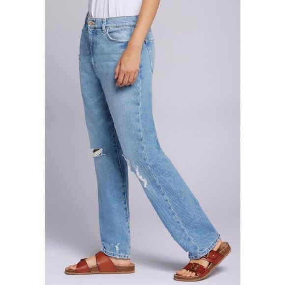Current/Elliott The Boyfriend Jean in Rainfall Wash Size 25 - Picture 3 of 11